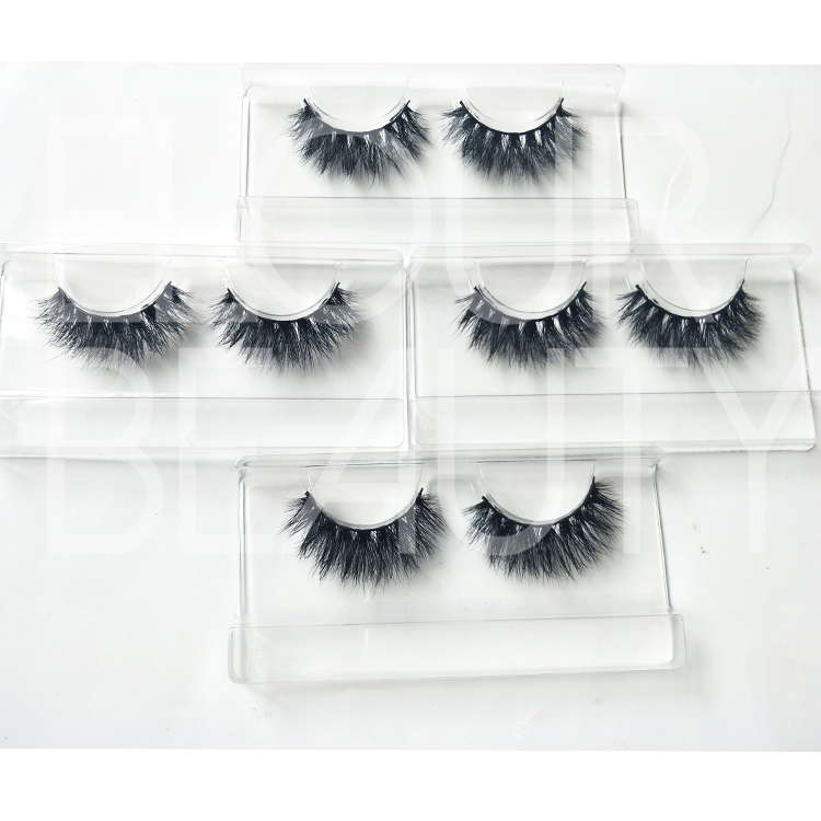 Lush OEM 3D volume mink eyelashes companies China ED34